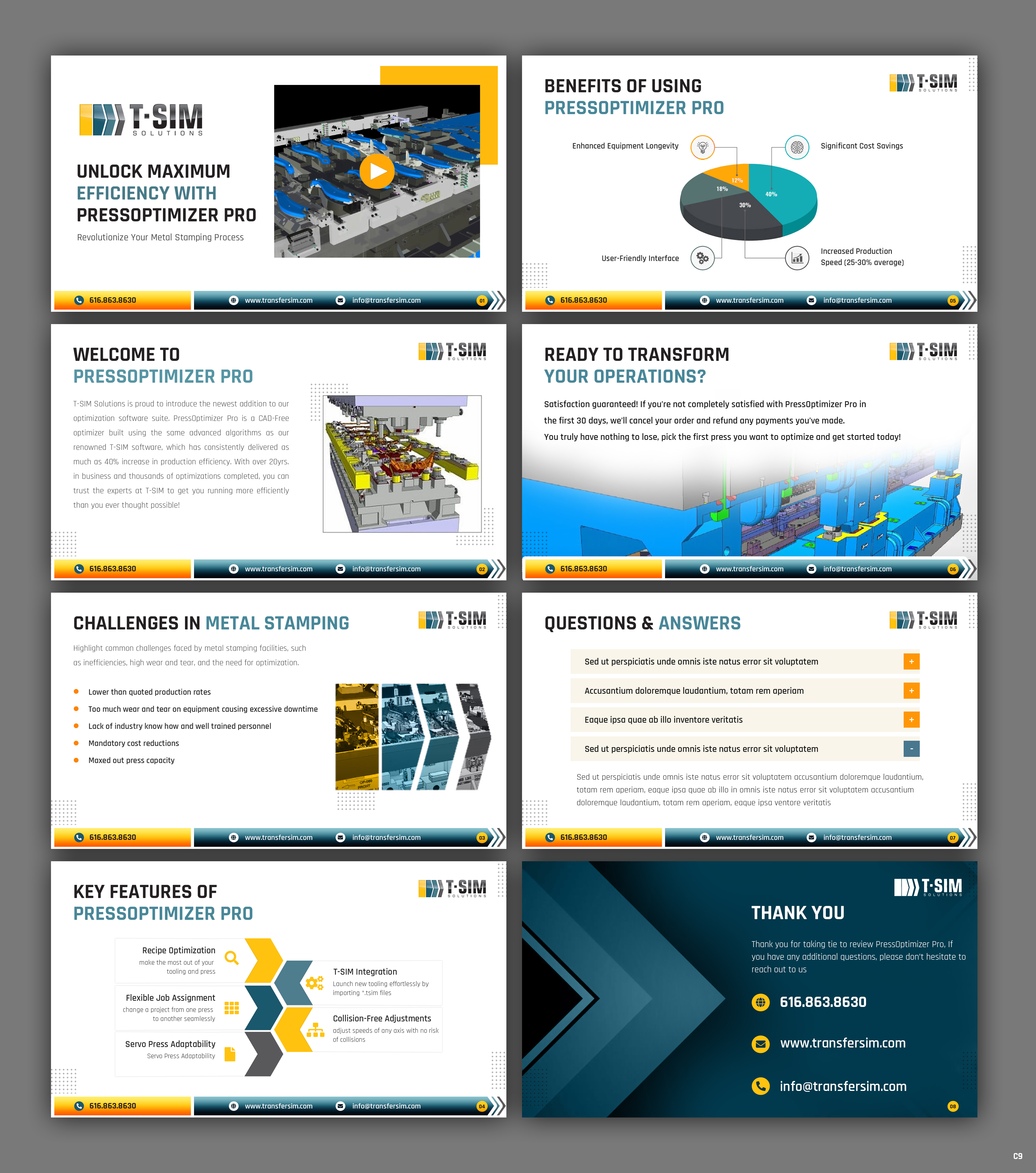 PowerPoint Design by pb for T-SIM Solutions | Design #33747908