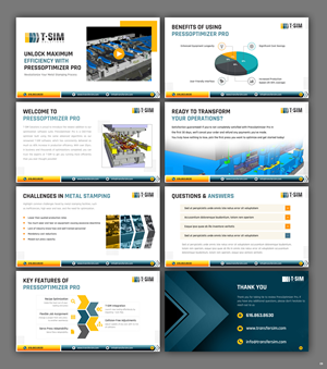 PowerPoint Design by pb for T-SIM Solutions | Design: #33747908