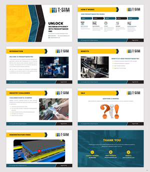 PowerPoint Design by pb for T-SIM Solutions | Design: #33747919