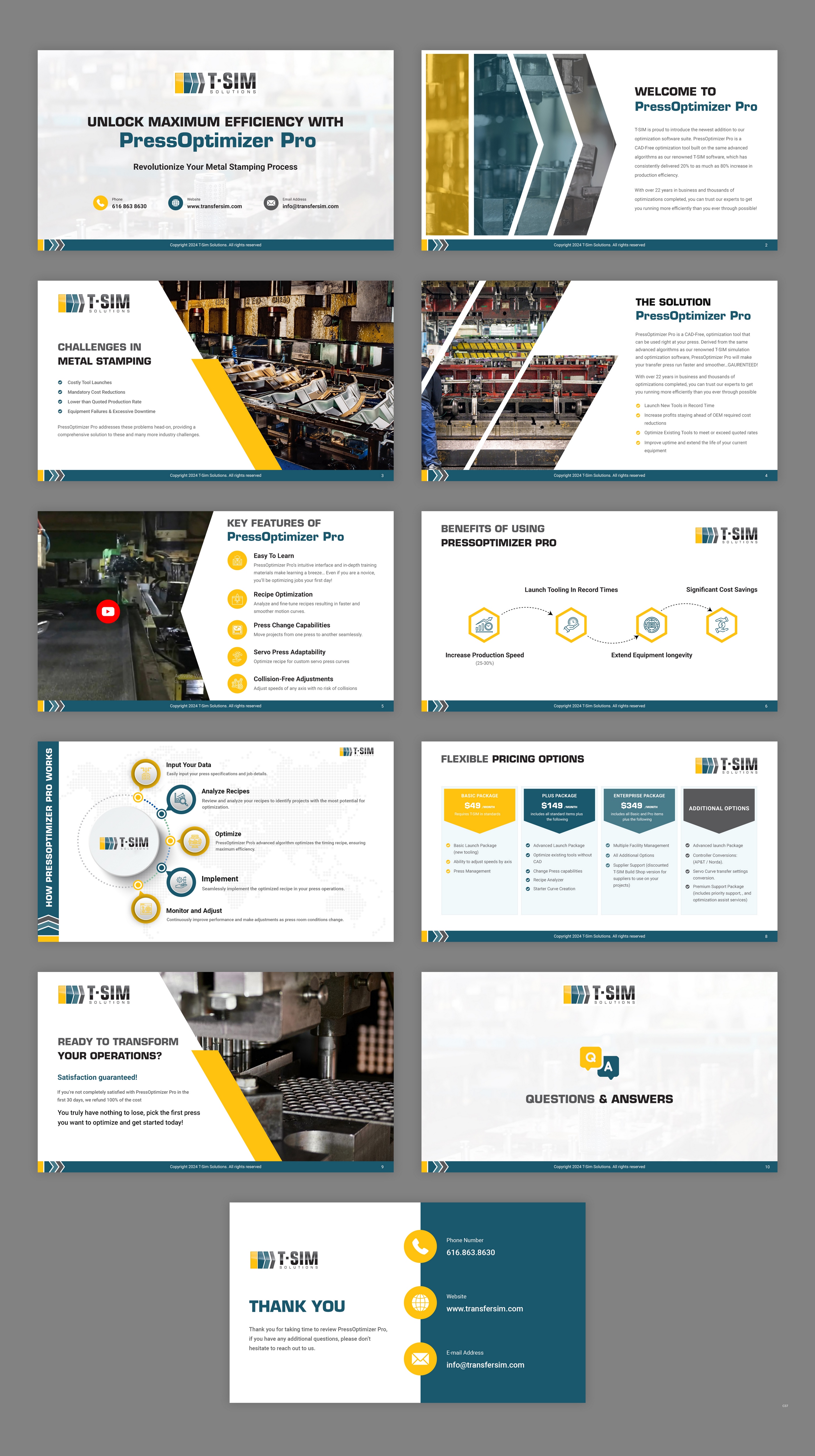 PowerPoint Design by pb for T-SIM Solutions | Design #33809097