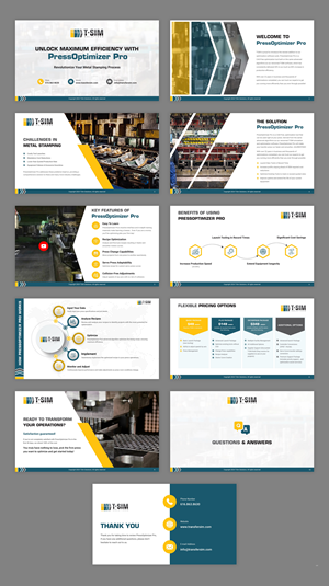 PowerPoint Design by pb for T-SIM Solutions | Design #33809097