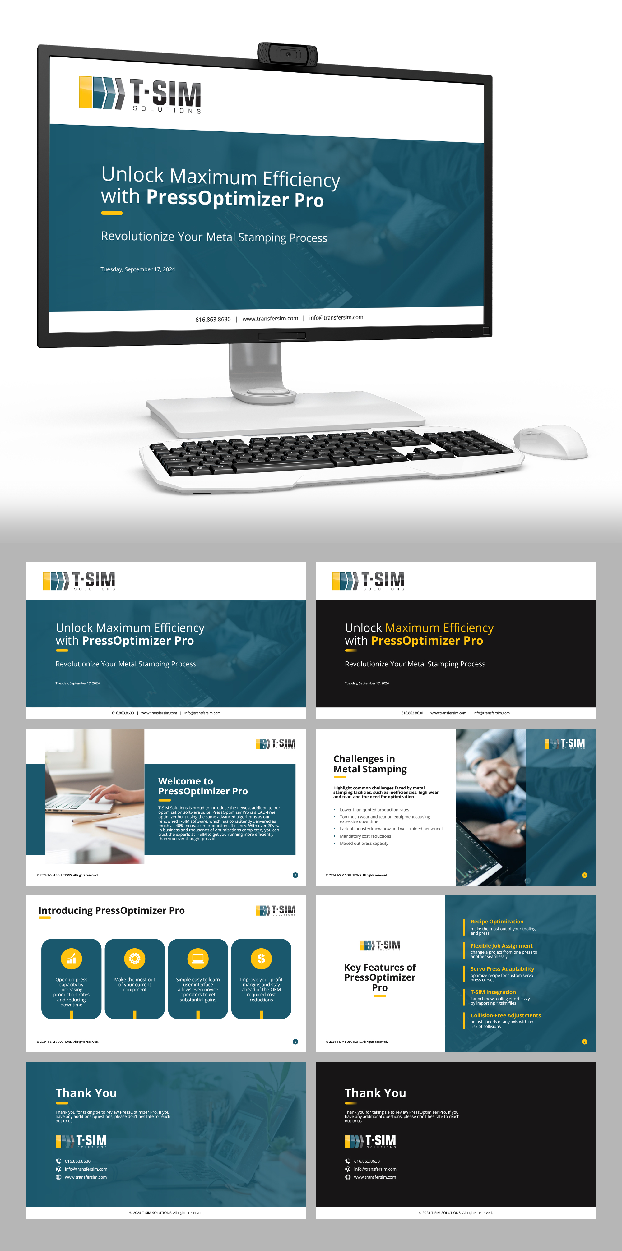 PowerPoint Design by n2presents for T-SIM Solutions | Design #33741357