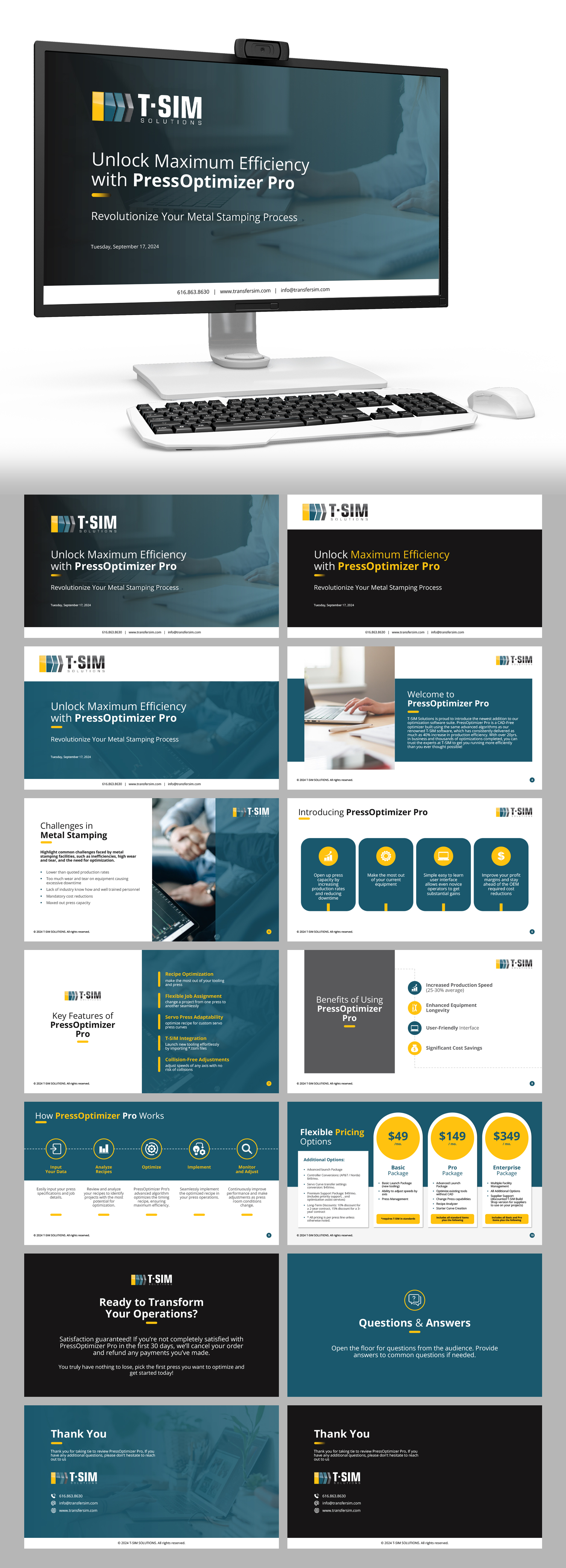 PowerPoint Design by n2presents for T-SIM Solutions | Design #33745729