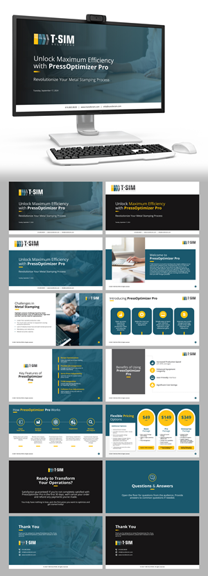 PowerPoint Design by n2presents for T-SIM Solutions | Design: #33745729