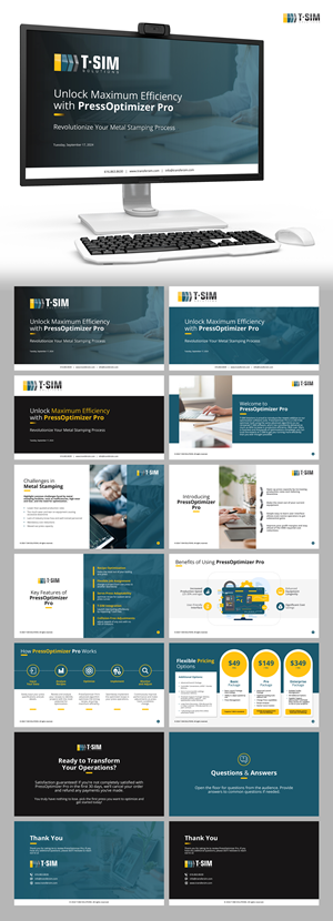 PowerPoint Design by n2presents for T-SIM Solutions | Design: #33747240