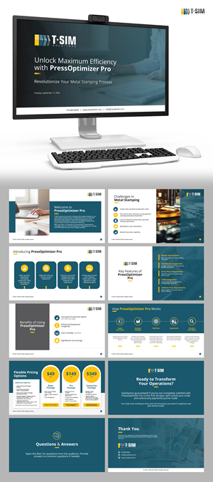 PowerPoint Design by n2presents for T-SIM Solutions | Design: #33757782