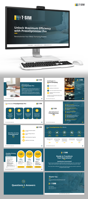 PowerPoint Design by n2presents for T-SIM Solutions | Design: #33802835