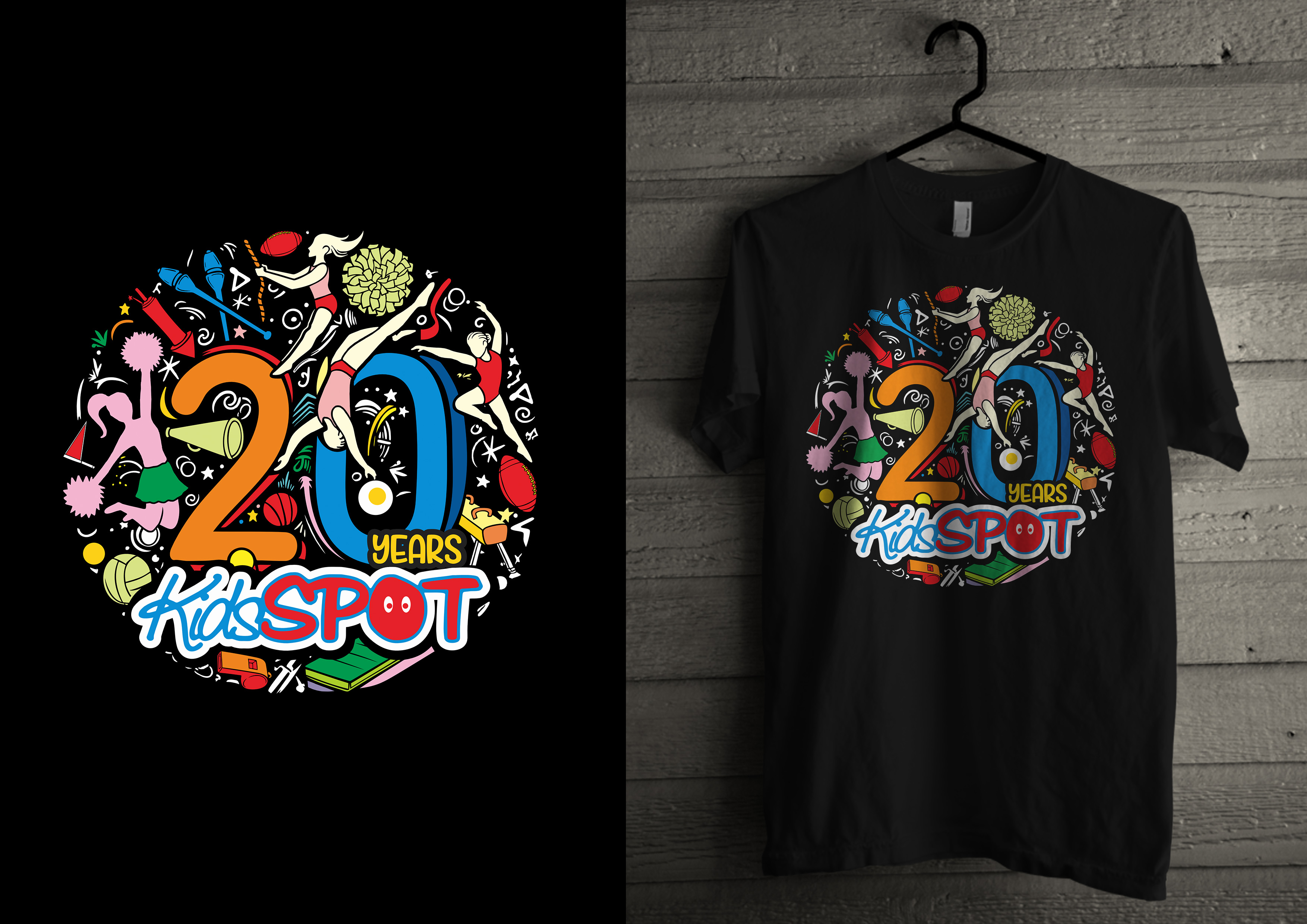 T-shirt Design by denuj for Kids Spot, Inc.  | Design #33785117