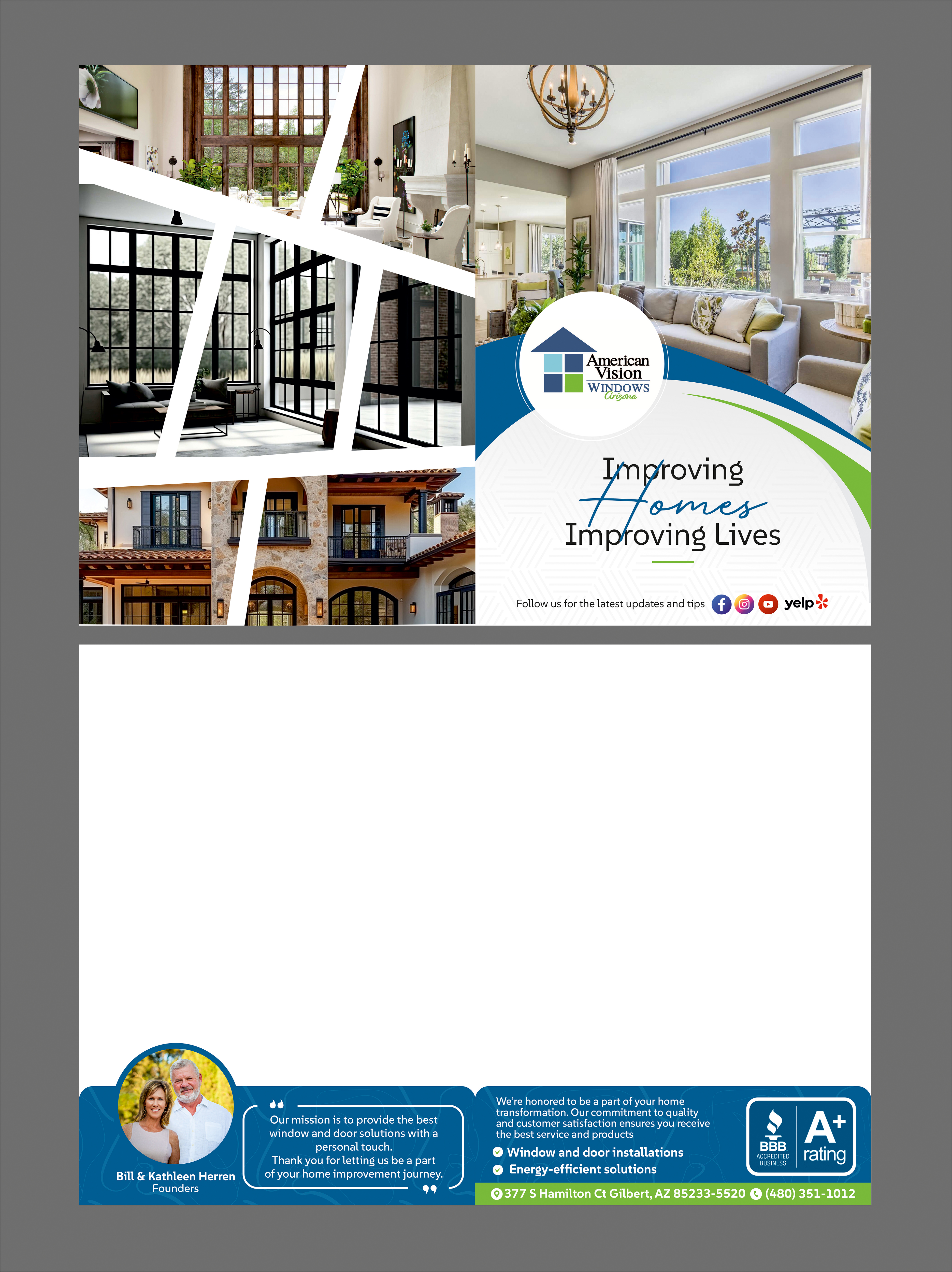 Graphic Design by SAMPA DUARI for American Vision Windows Arizona | Design #33793911