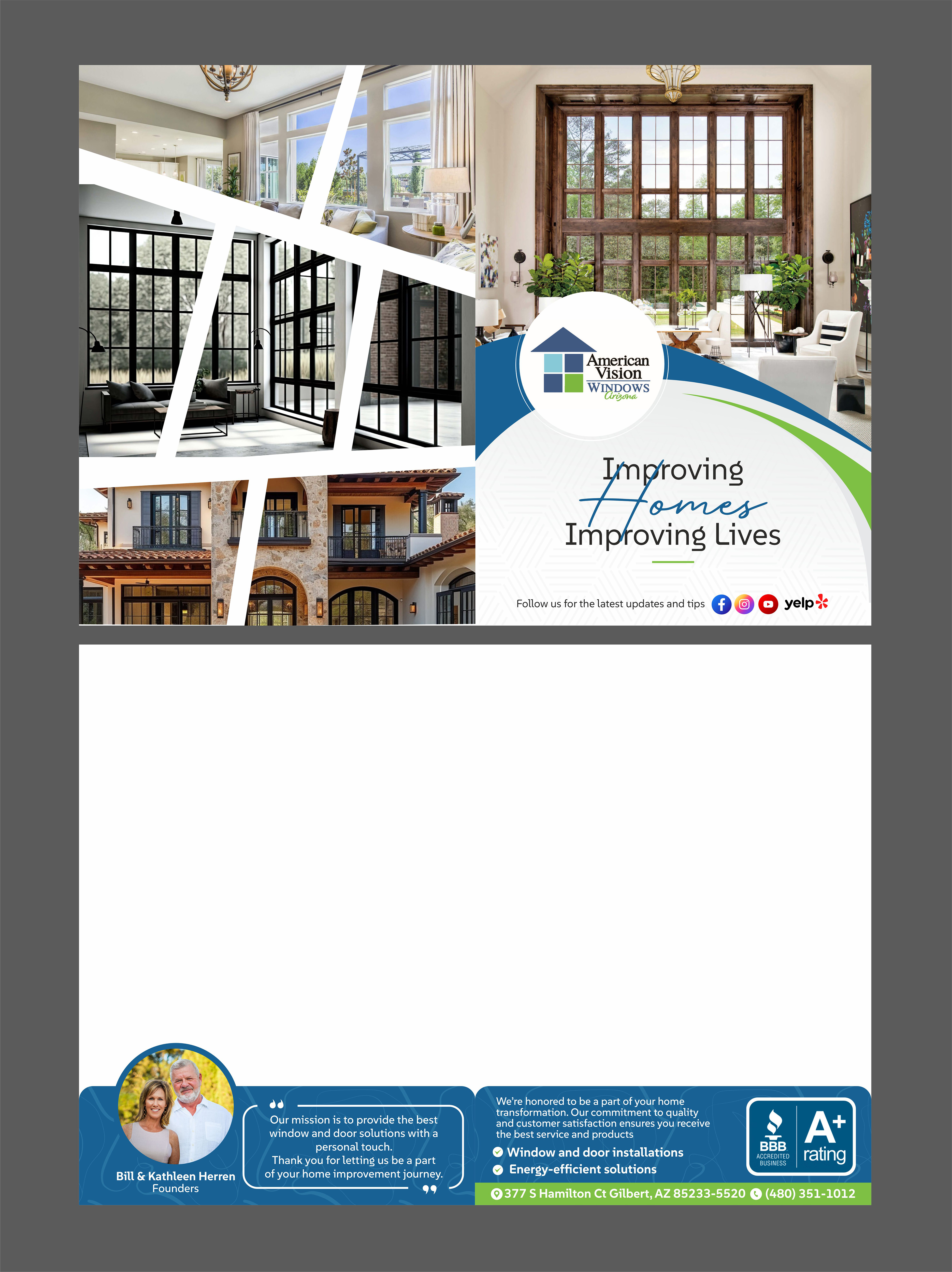 Graphic Design by SAMPA DUARI for American Vision Windows Arizona | Design #33793920