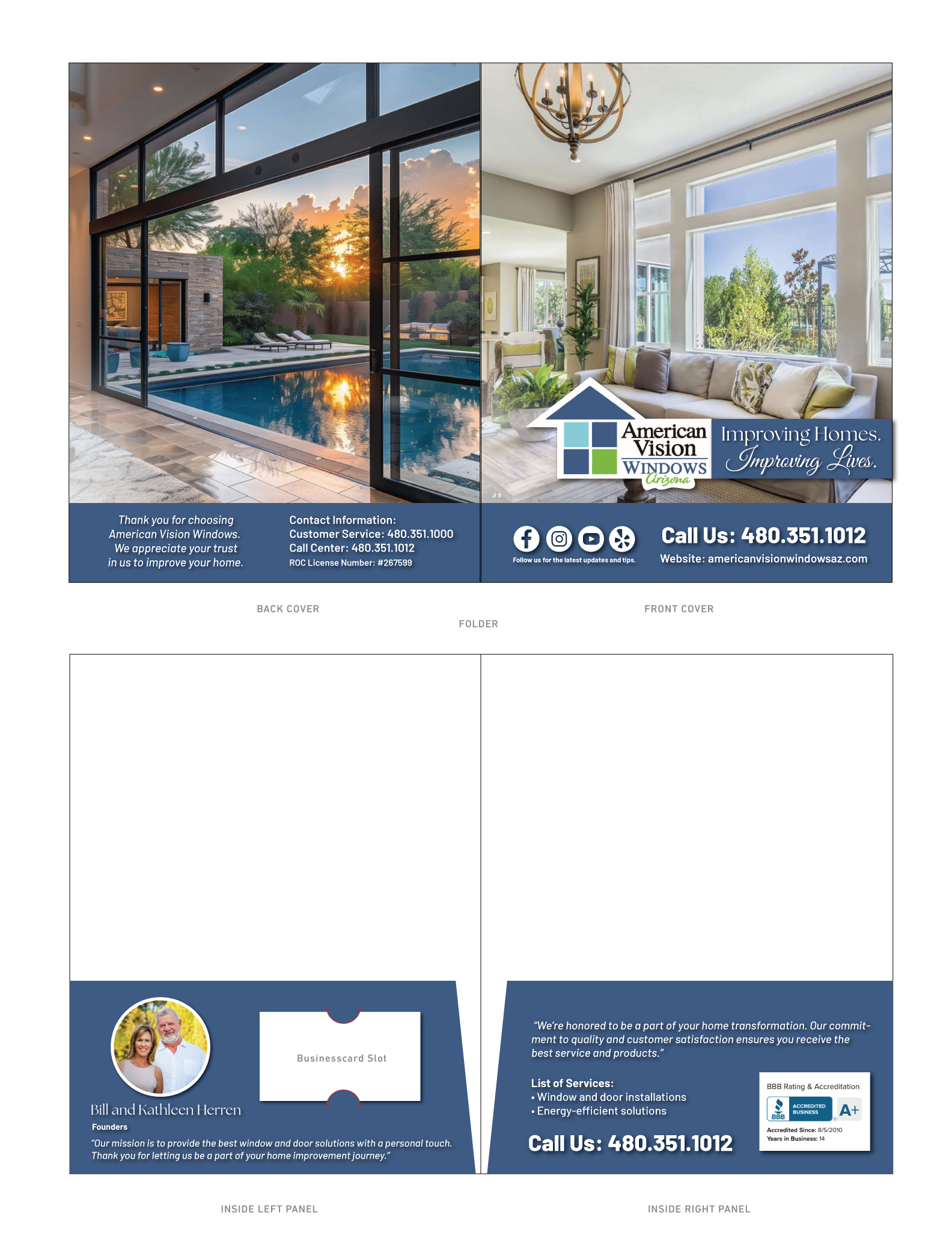 Graphic Design by Nurica for American Vision Windows Arizona | Design #33784575