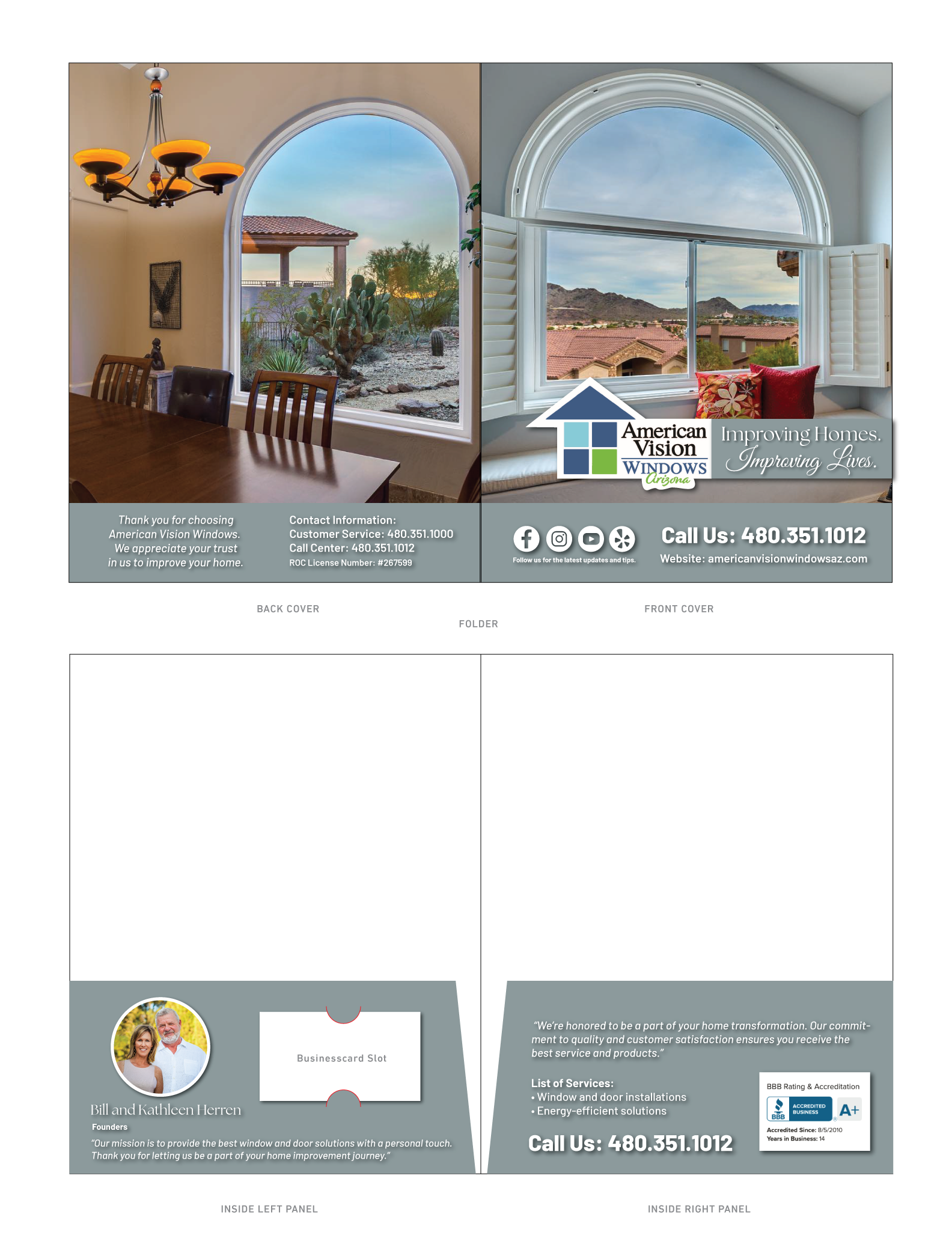 Graphic Design by Nurica for American Vision Windows Arizona | Design #33784578