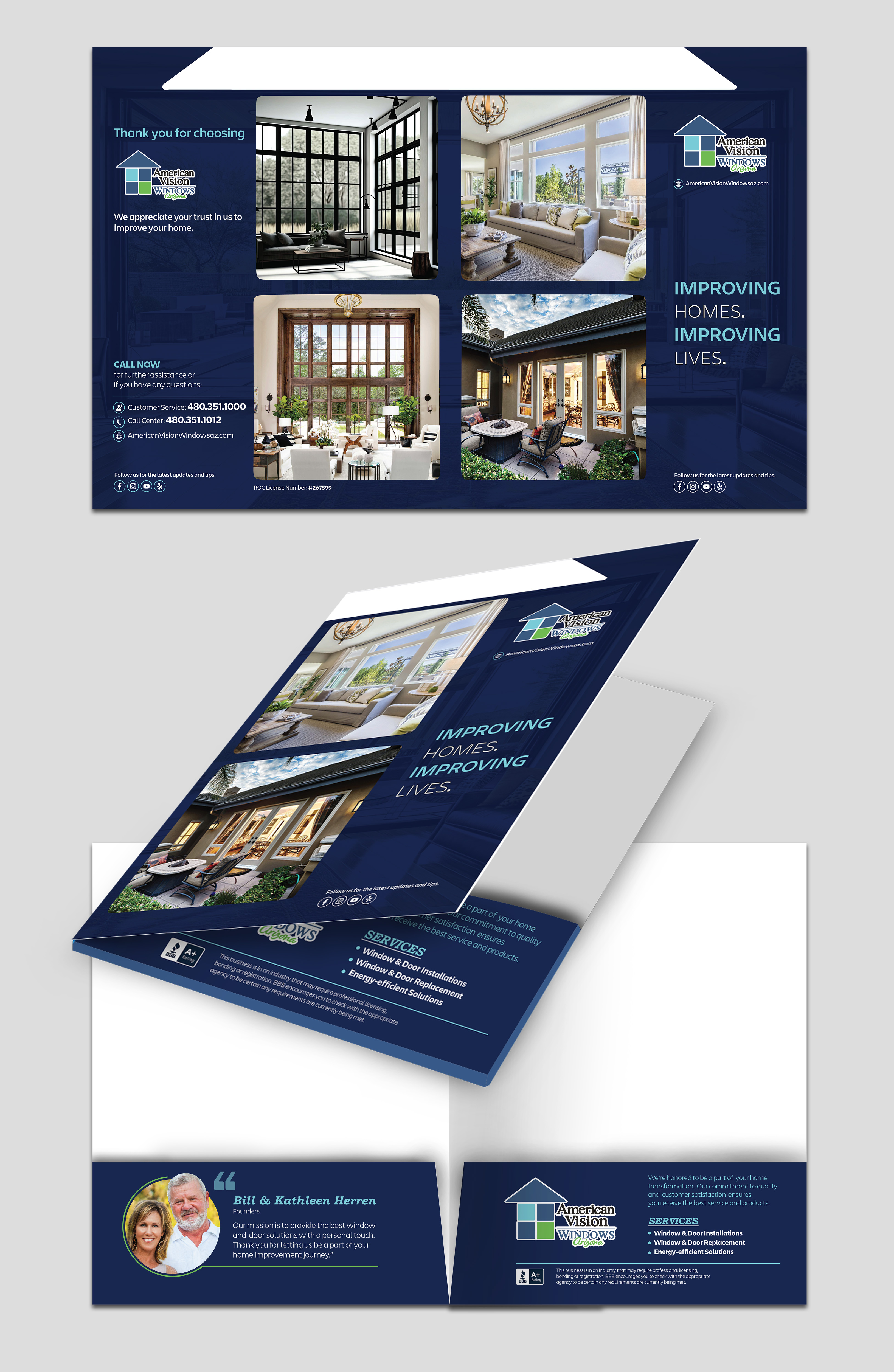 Design Graphique par Fine Graphics House pour American Vision Windows Arizona | Design #33762993