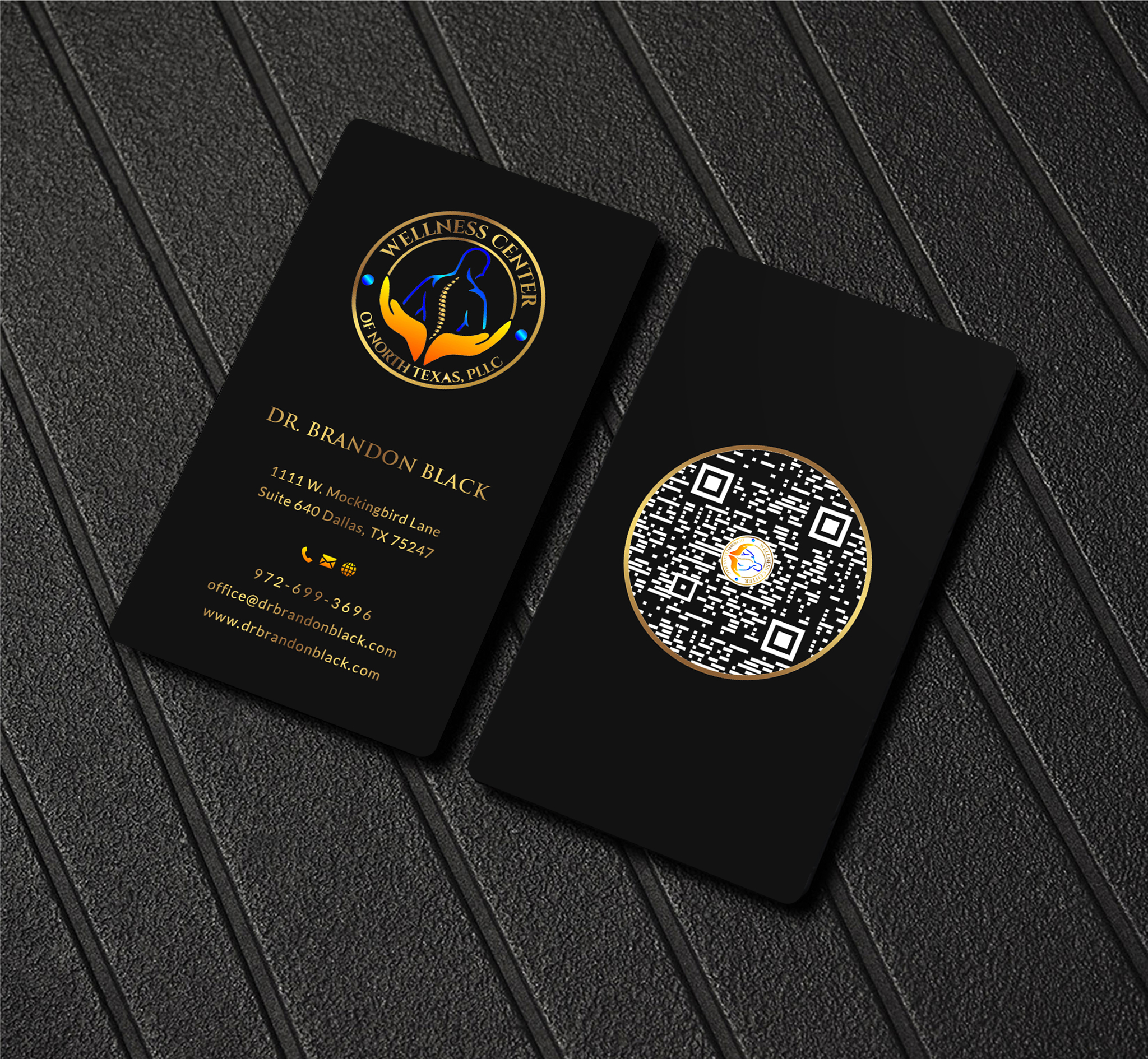 Business Card Design by Creative Moon Design for Functional Wellness Center of North Texas | Design #33772371