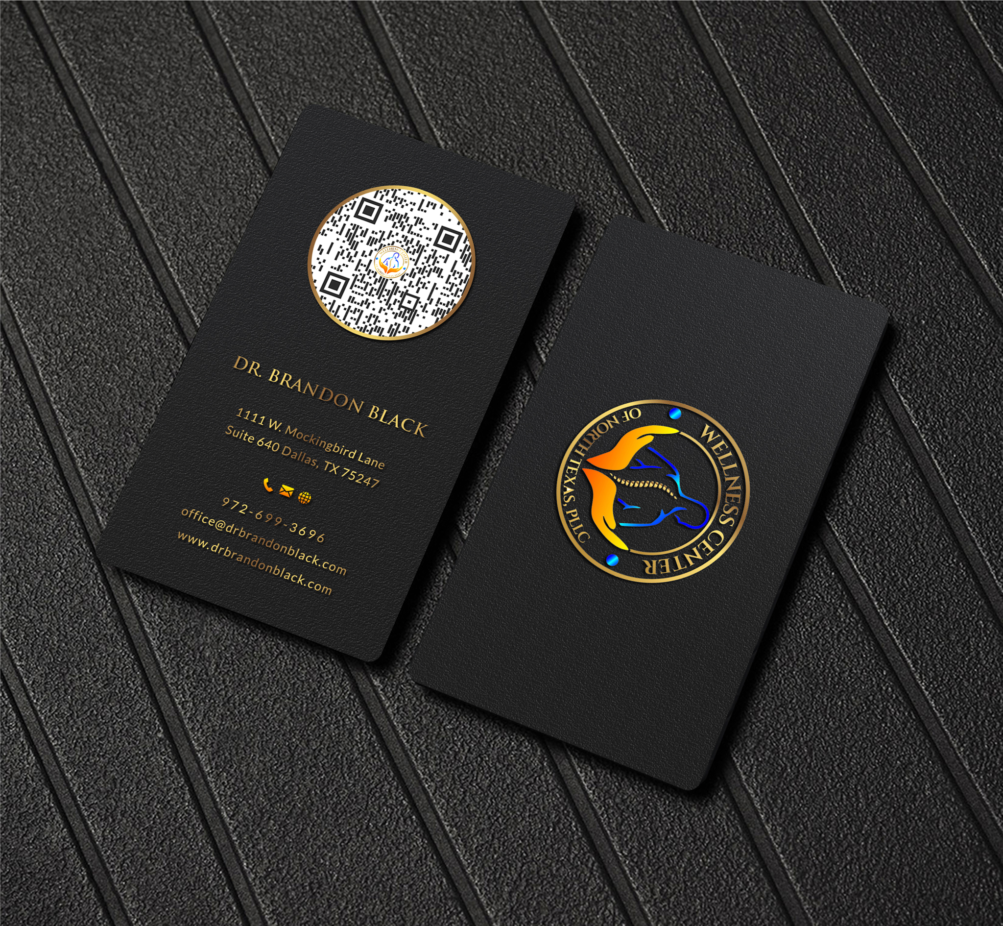 Business Card Design by Creative Moon Design for Functional Wellness Center of North Texas | Design #33772406