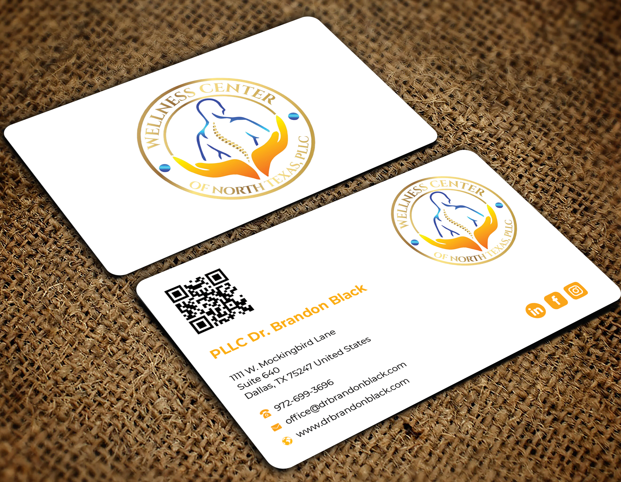 Diseño de Tarjeta de Presentación por Graphixpointt para Functional Wellness Center of North Texas | Diseño #33752693