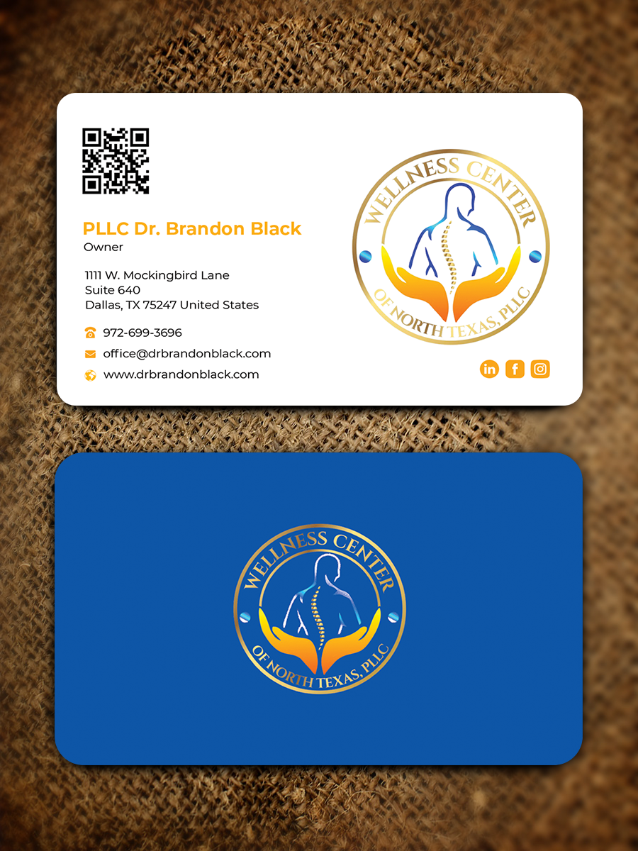 Business Card Design by Graphixpointt for Functional Wellness Center of North Texas | Design #33753656