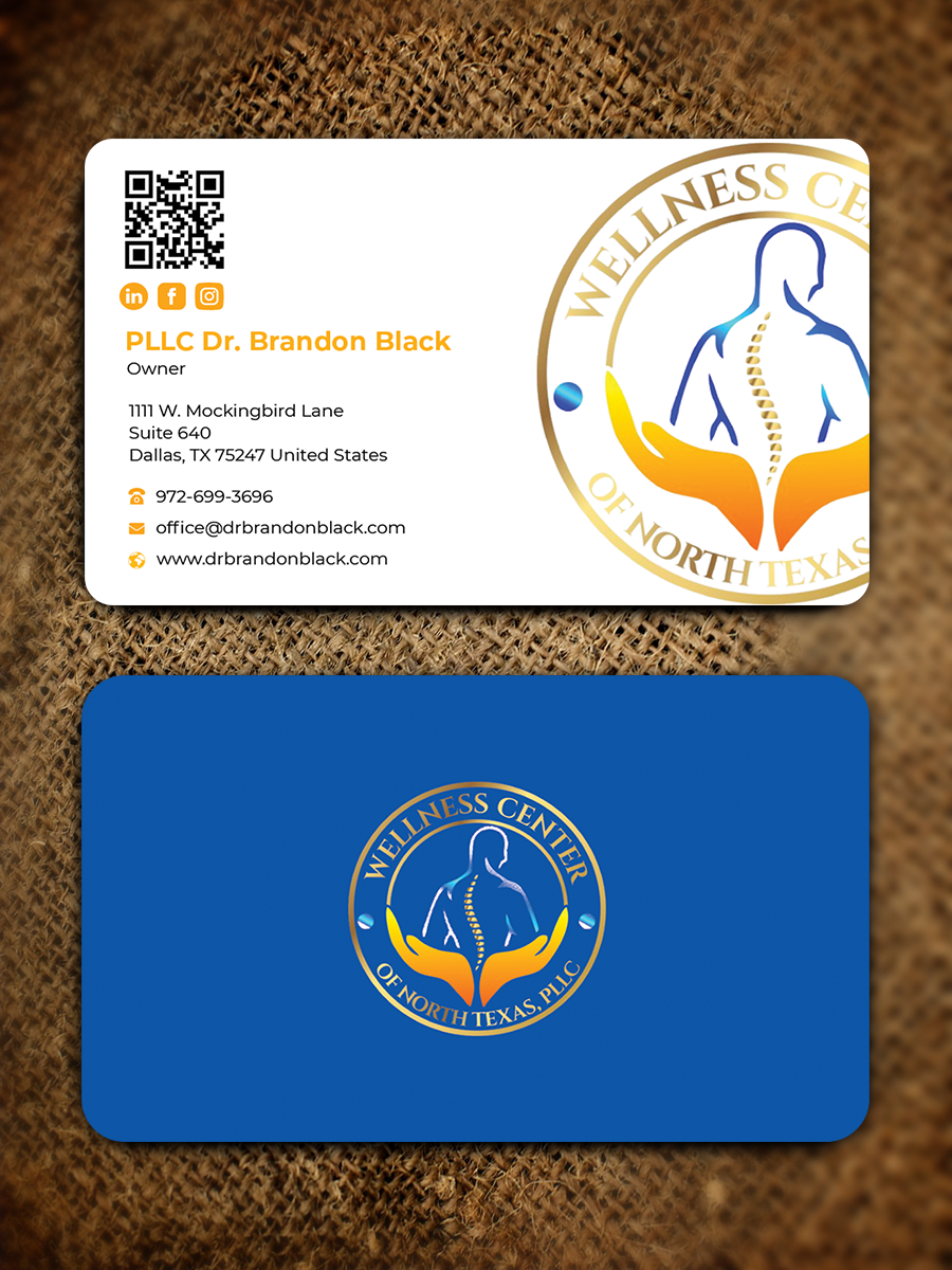 Business Card Design by Graphixpointt for Functional Wellness Center of North Texas | Design #33753659