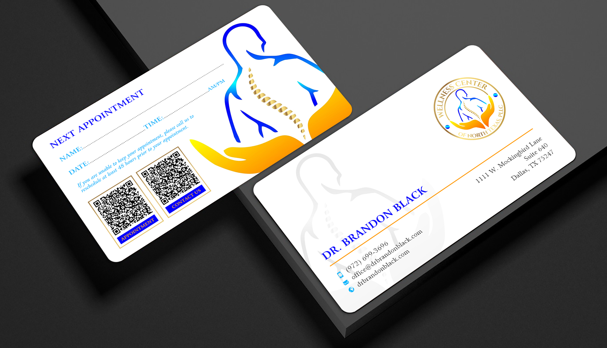 Diseño de Tarjeta de Presentación por Sun Moon Graphic Designer para Functional Wellness Center of North Texas | Diseño #33753129