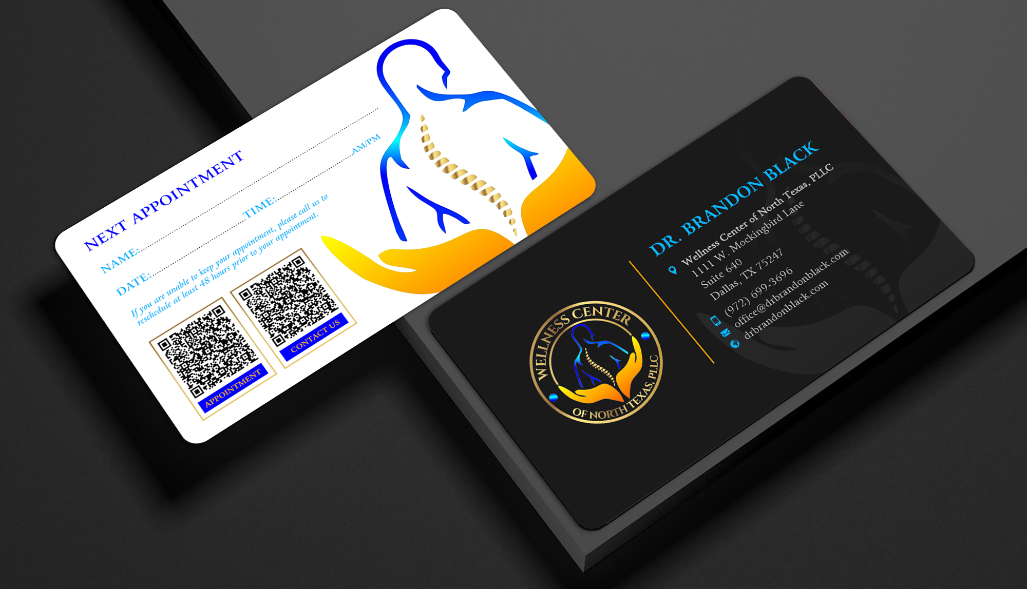 Business Card Design by Sun Moon Graphic Designer for Functional Wellness Center of North Texas | Design #33753132