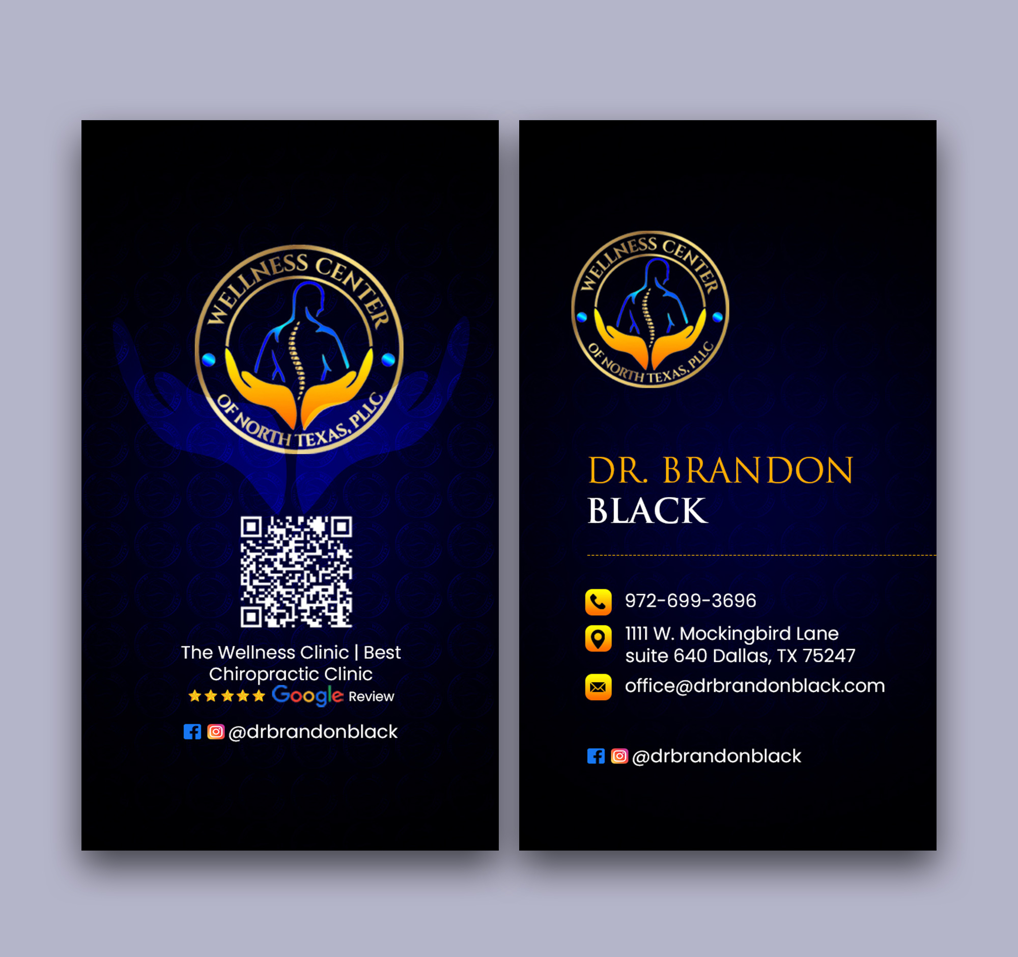 Business Card Design by debdesign for Functional Wellness Center of North Texas | Design #33766075