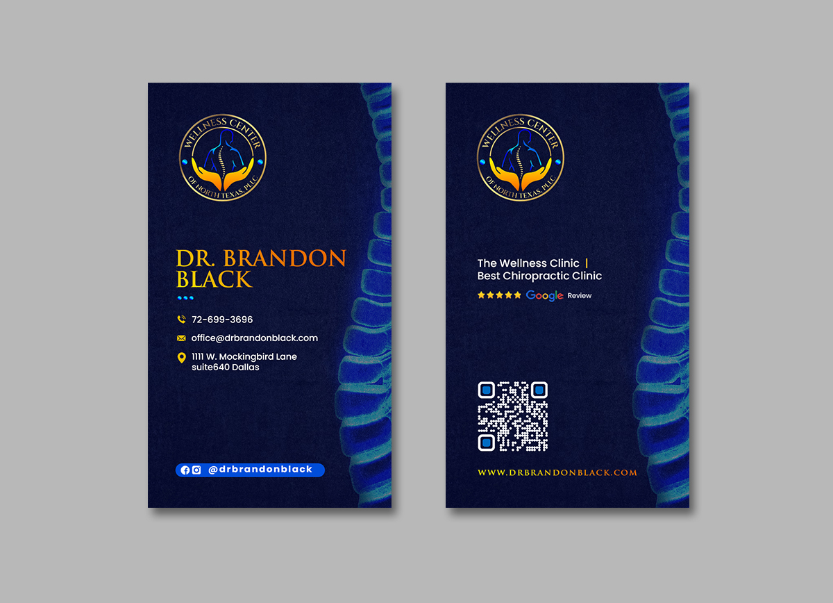 Visitenkarten-Design von debdesign für Functional Wellness Center of North Texas | Design #33767878