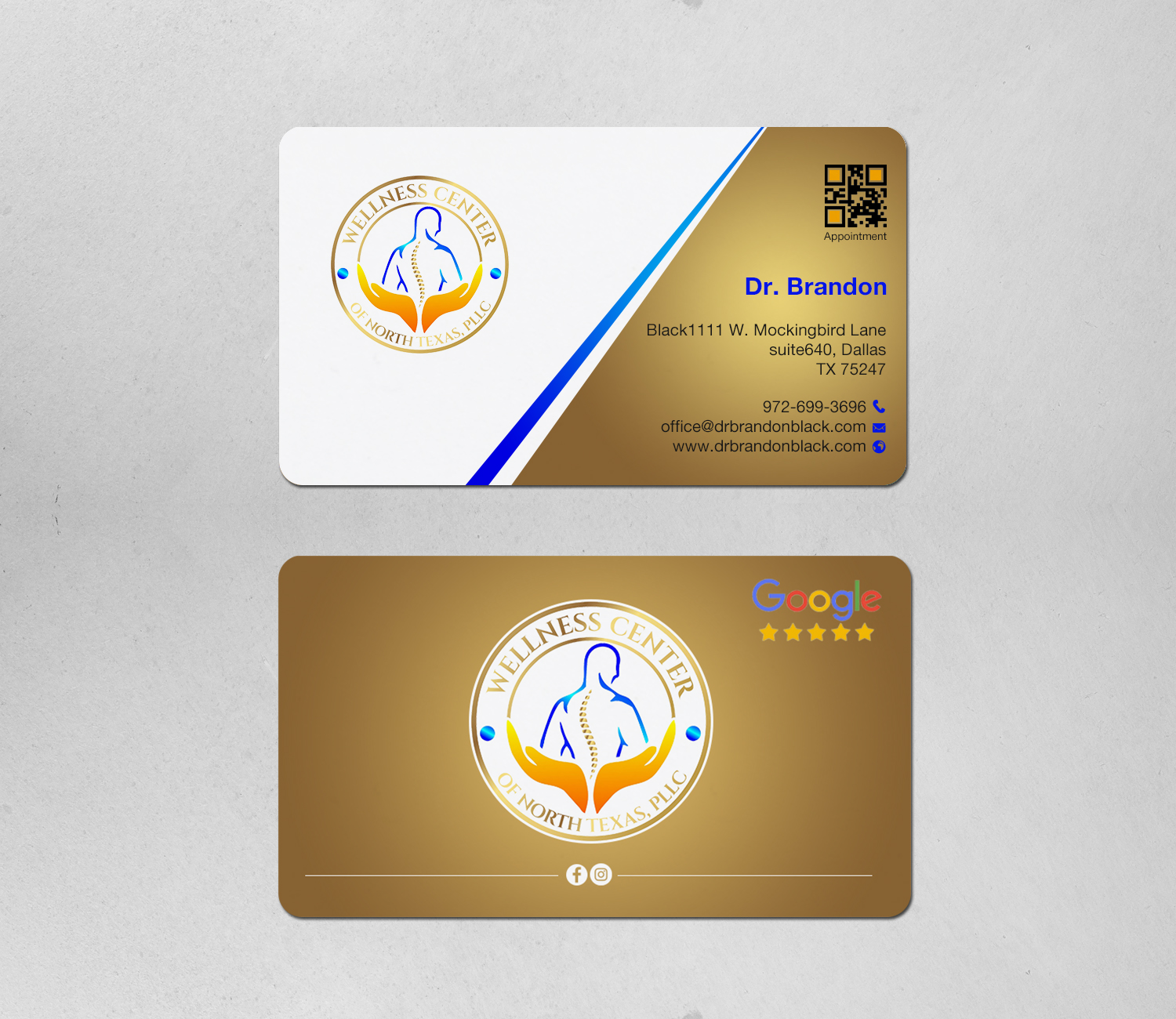 Diseño de Tarjeta de Presentación por Brand aid para Functional Wellness Center of North Texas | Diseño #33769279