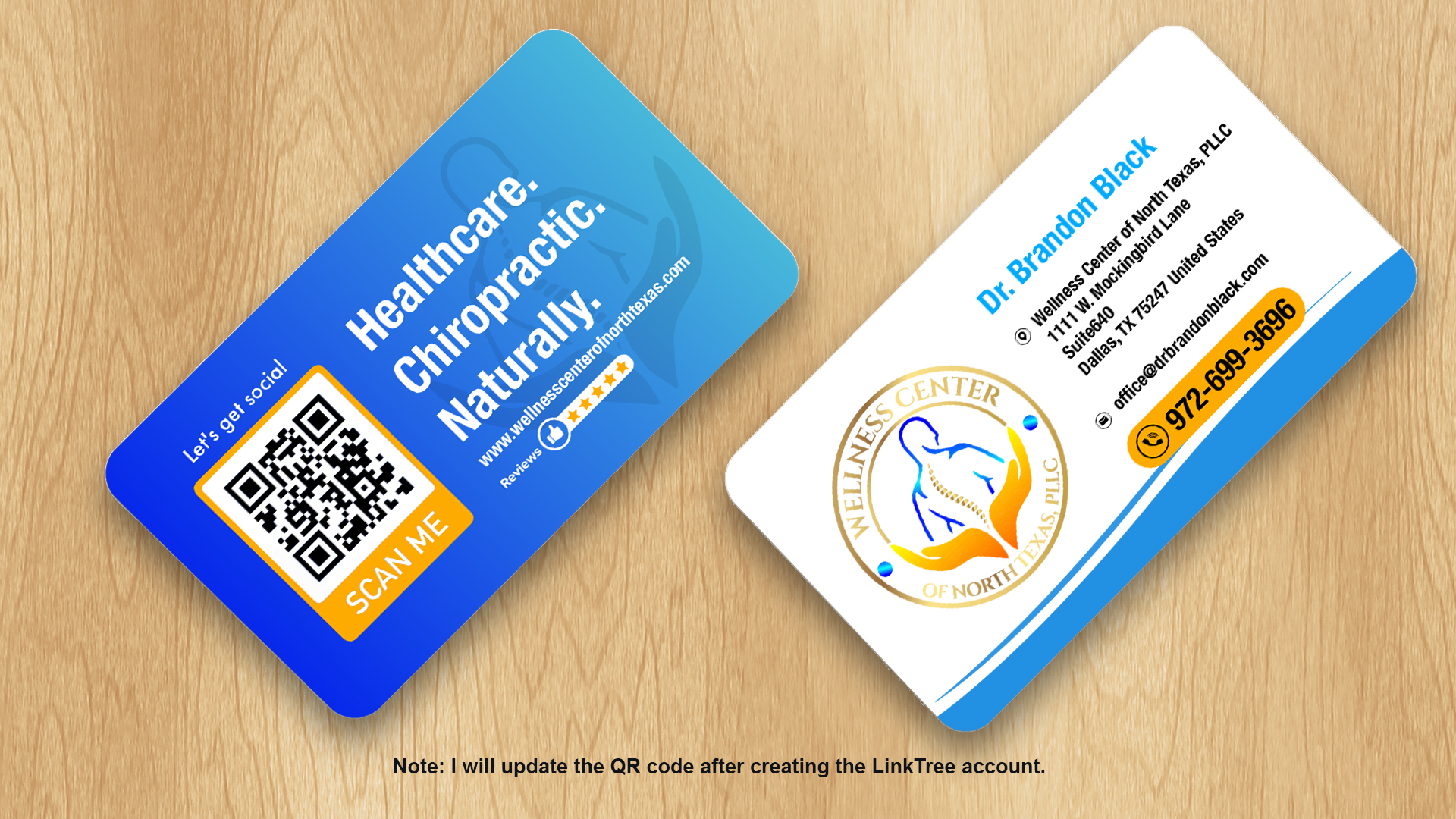 Business Card Design by Isu-D for Functional Wellness Center of North Texas | Design #33773856