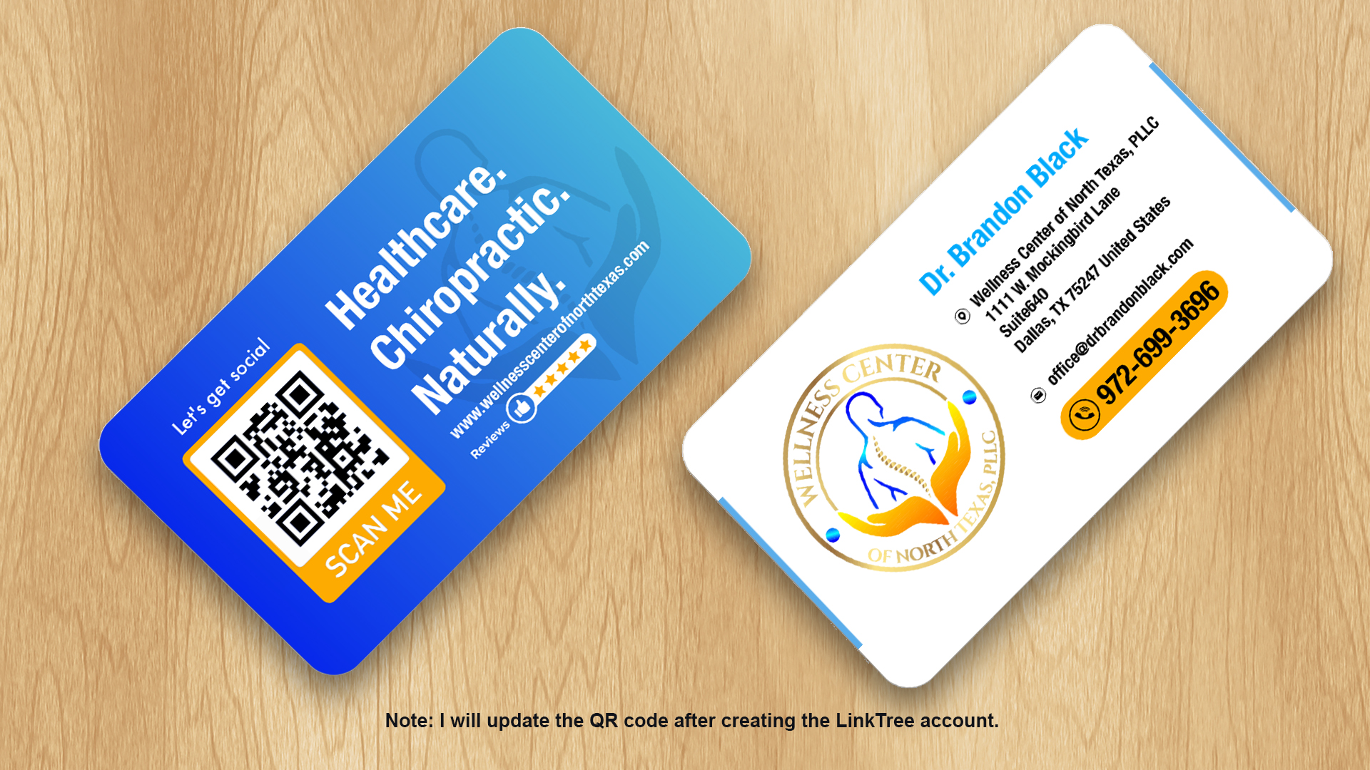 Business Card Design by Isu-D for Functional Wellness Center of North Texas | Design #33773858