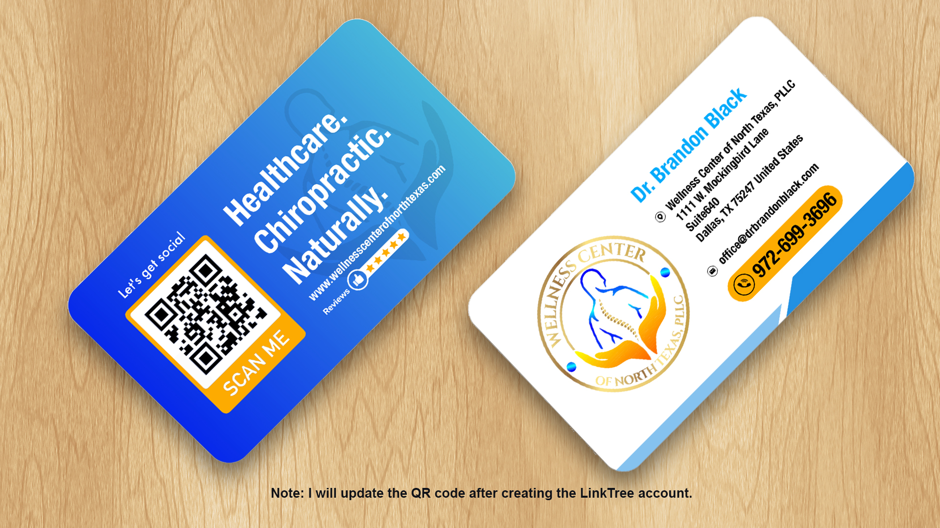 Business Card Design by Isu-D for Functional Wellness Center of North Texas | Design #33773866