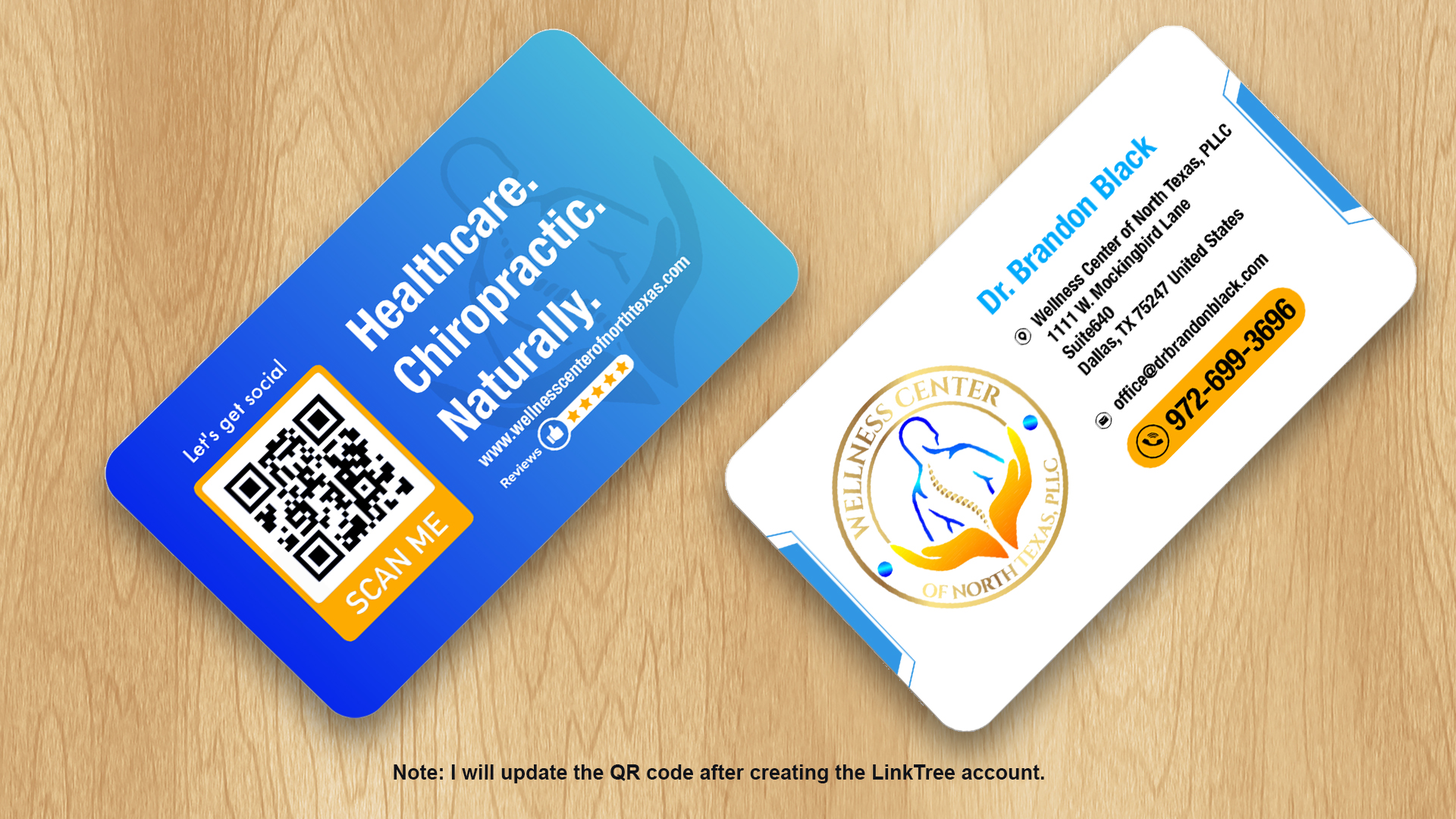 Business Card Design by Isu-D for Functional Wellness Center of North Texas | Design #33773867