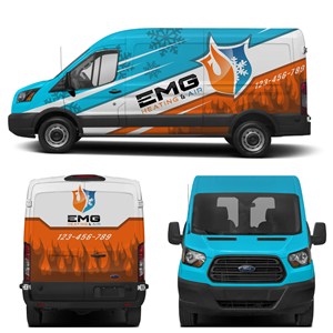Car Wrap Design by Ferdyansyah for EMG Heating & Air  | Design: #33798781