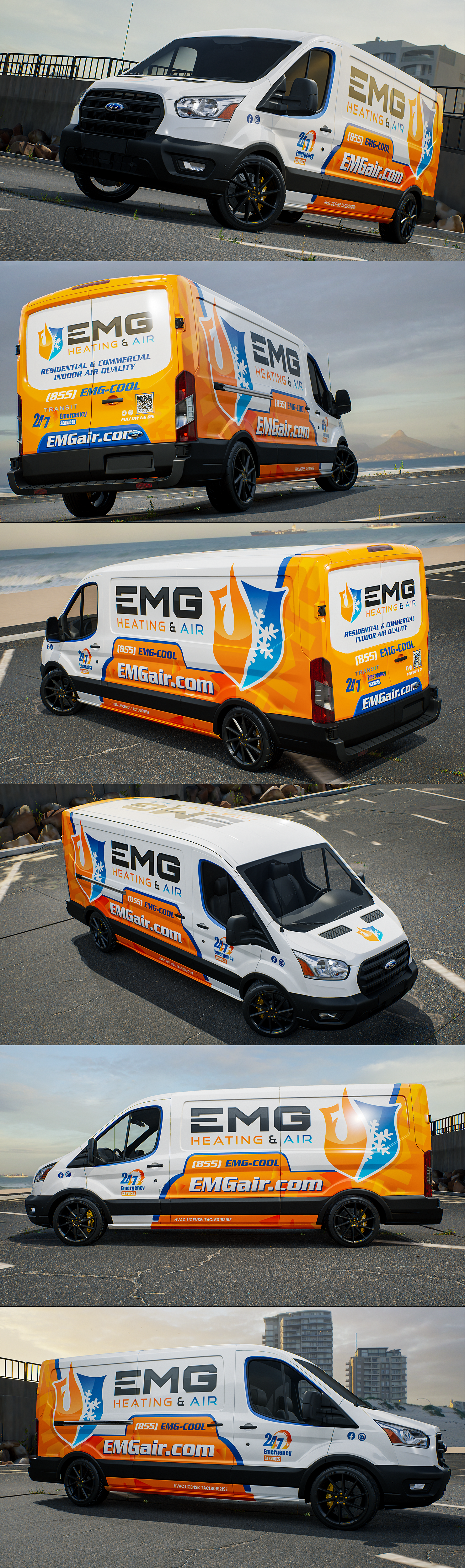 Car Wrap-Design von Panji A. für EMG Heating & Air  | Design #33784212