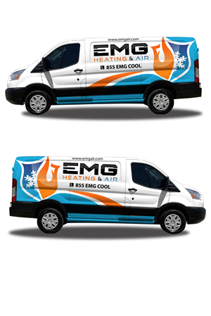 Car Wrap Design by Martin Prihatna for EMG Heating & Air  | Design: #33765799