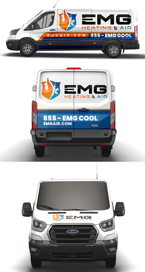 Car Wrap Design by DESIGN SOLUTIONS 007 for EMG Heating & Air  | Design: #33786138