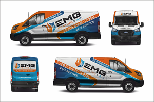 Car Wrap Design by Robert Macwan for EMG Heating & Air  | Design #33789454