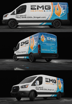 Car Wrap Design by Wrapcia for EMG Heating & Air  | Design: #33771606