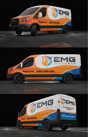 Car Wrap Design by Wrapcia for EMG Heating & Air  | Design: #33784469