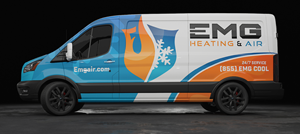 Car Wrap Design by Wrapcia for EMG Heating & Air  | Design: #33784477