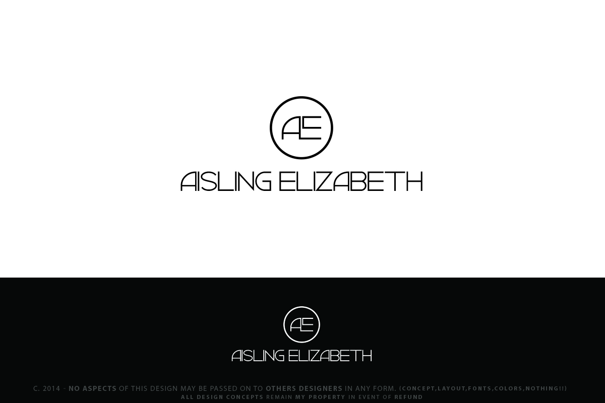 Logo-Design von Senseless für Aisling Elizabeth Designs | Design: #3101226