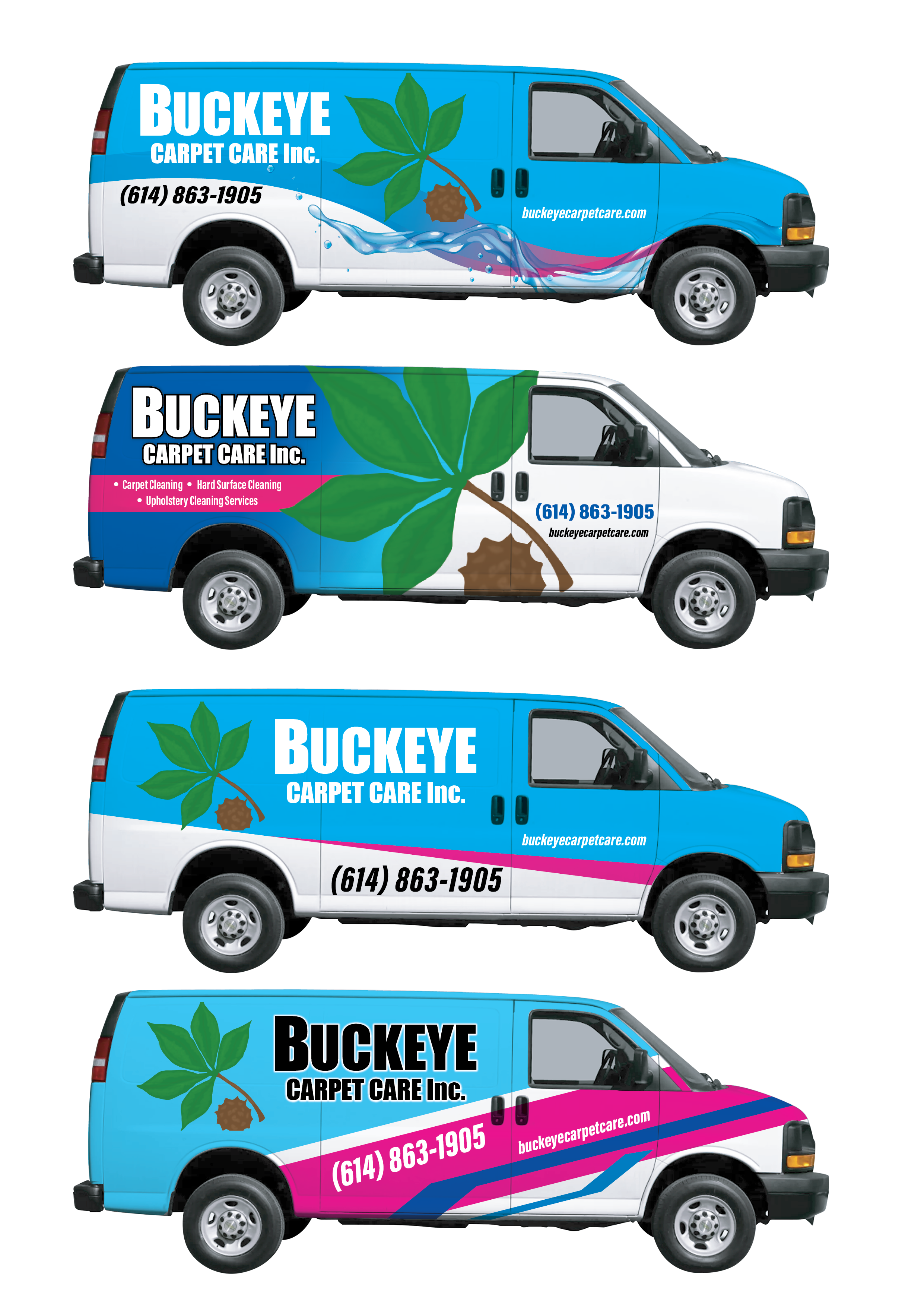 Diseño de Rotulación de Vehículo por GMWIRE para Buckeye Carpet Care, Inc. | Diseño #33807034
