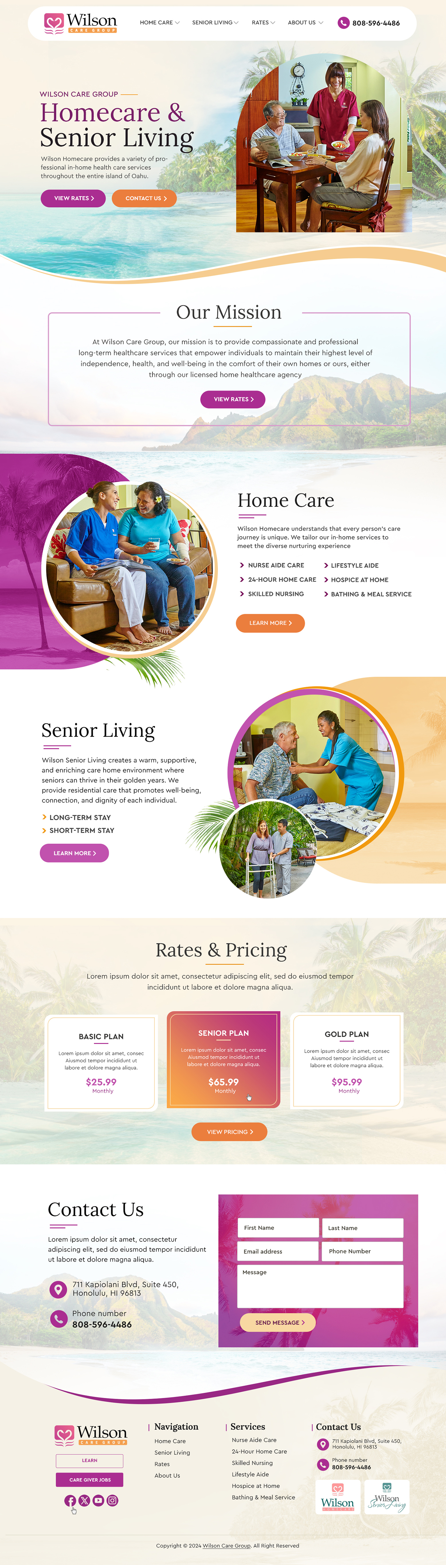 WordPress-Design von Blue Sparrow für Wilson Care Group | Design #33785445