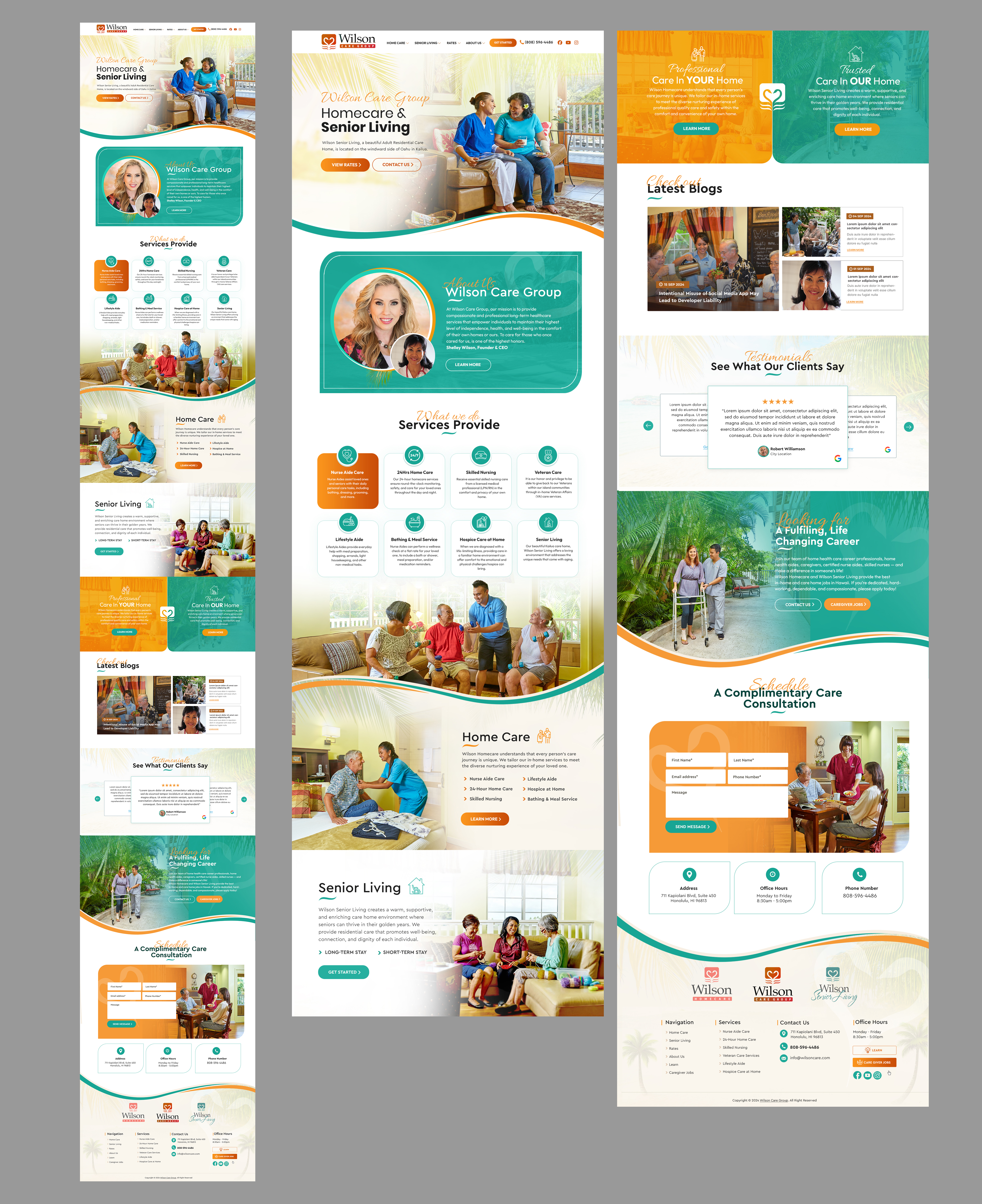 Wordpress Design by Blue Sparrow for Wilson Care Group | Design #33957605