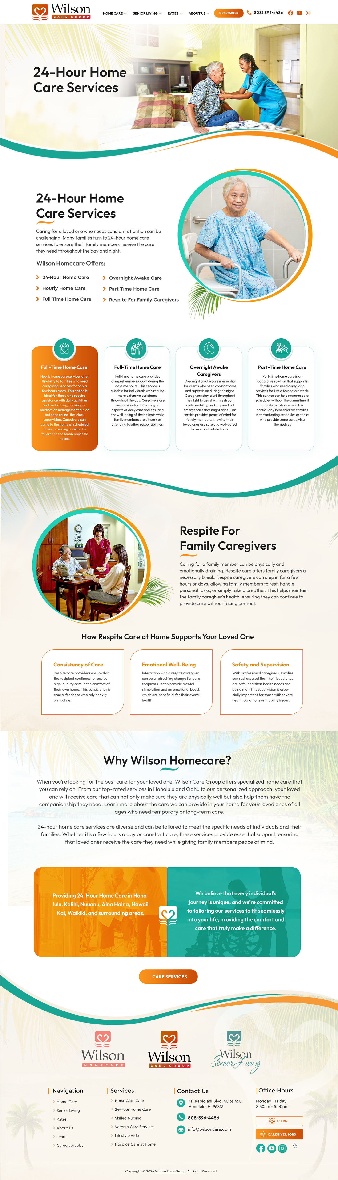 Wordpress Design by Blue Sparrow for Wilson Care Group | Design #34004268