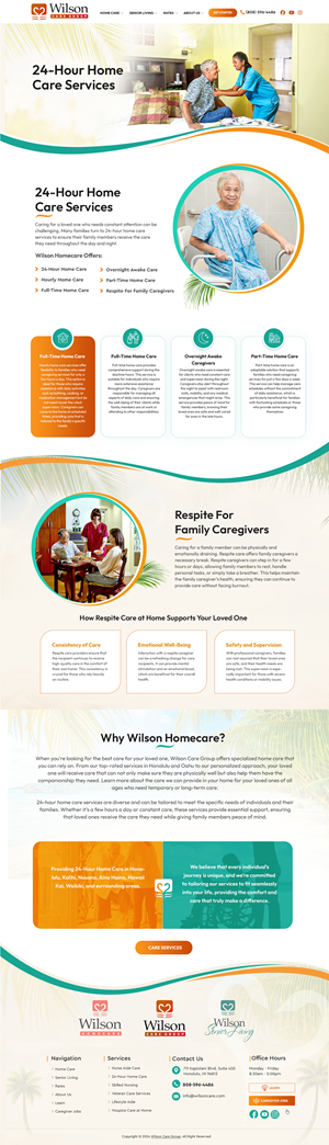 WordPress-Design von Blue Sparrow für Wilson Care Group | Design: #34004268