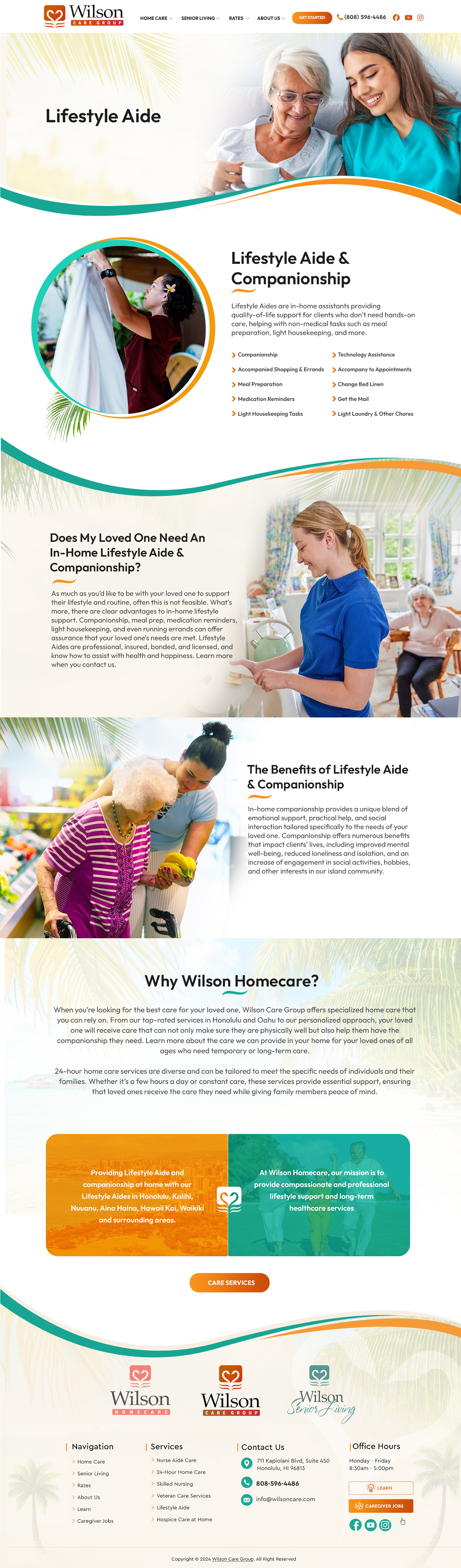 Wordpress Design by Blue Sparrow for Wilson Care Group | Design #34004269