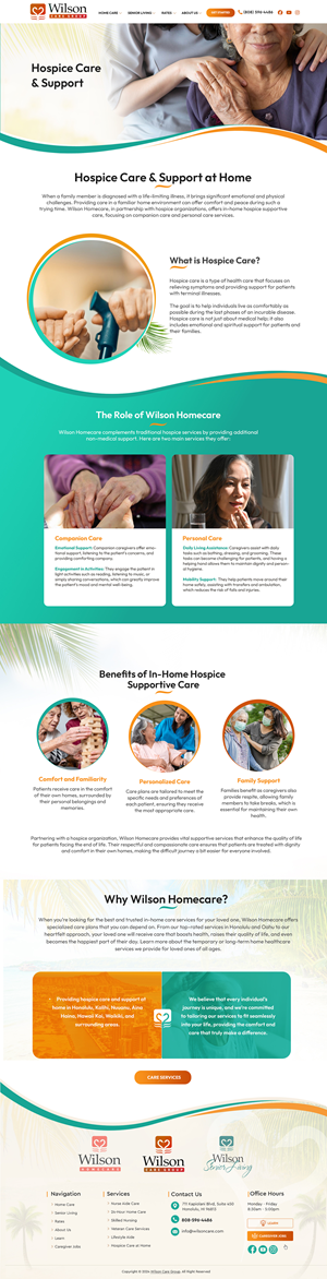 WordPress-Design von Blue Sparrow für Wilson Care Group | Design: #34025074