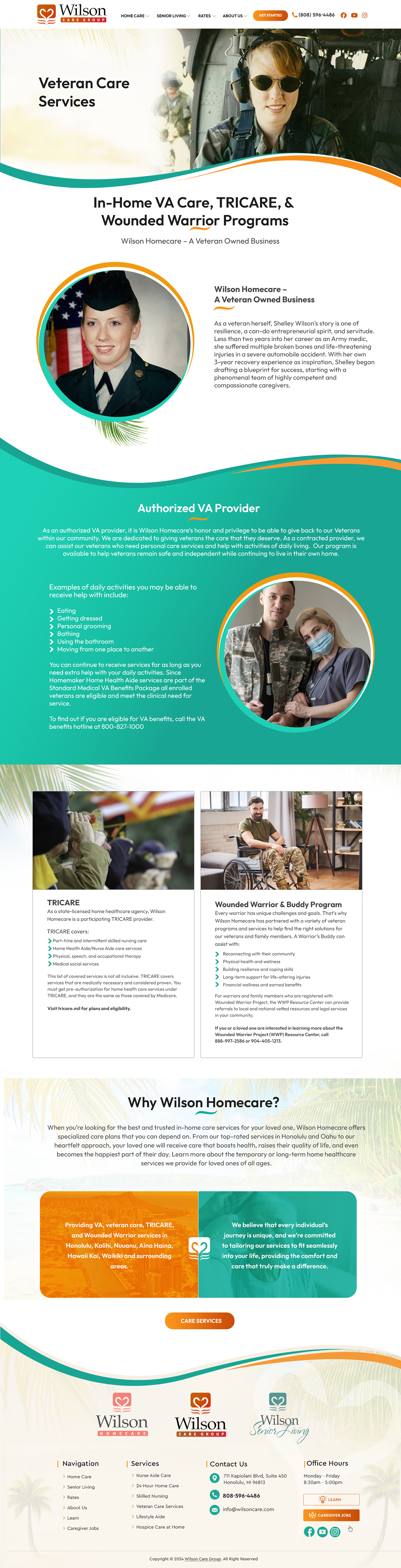 Wordpress Design by Blue Sparrow for Wilson Care Group | Design #34079889