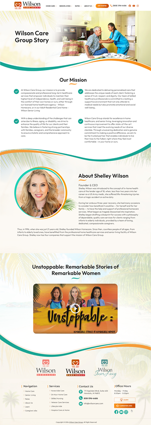 WordPress-Design von Blue Sparrow für Wilson Care Group | Design: #34079890