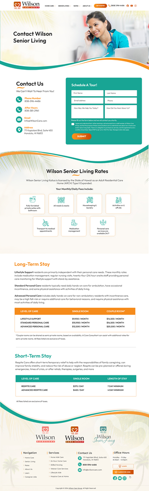 WordPress-Design von Blue Sparrow für Wilson Care Group | Design: #34079891